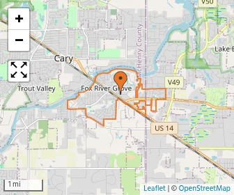 Area schools map
